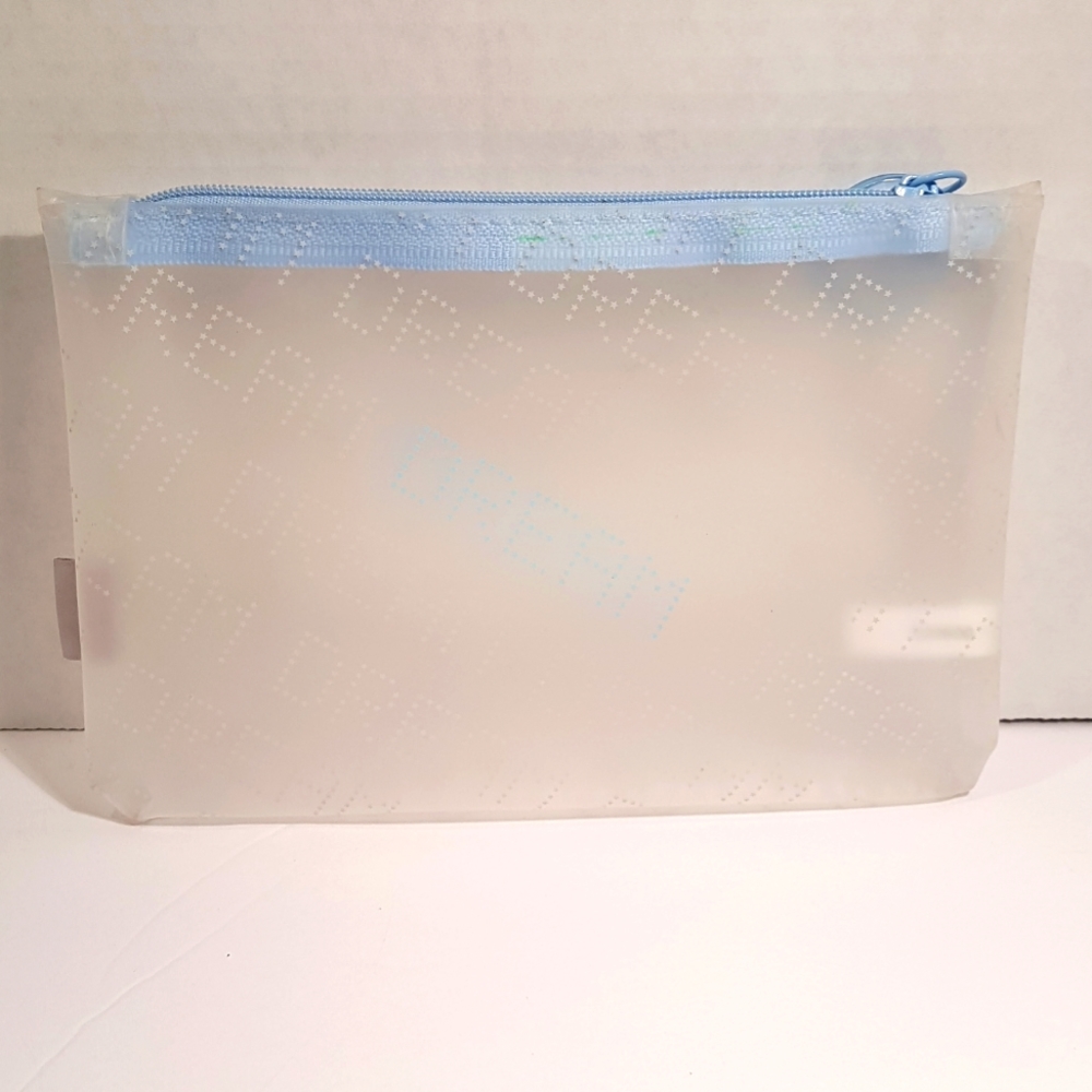 Ipsy Glam Bag Dream Clear Blue Cosmetic Makeup Bag ONLY
